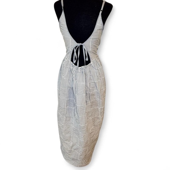 Ciao Lucia Neroni Capri Stripe Patchwork 100% cotton Dress NWT Size Large - Picture 5 of 15